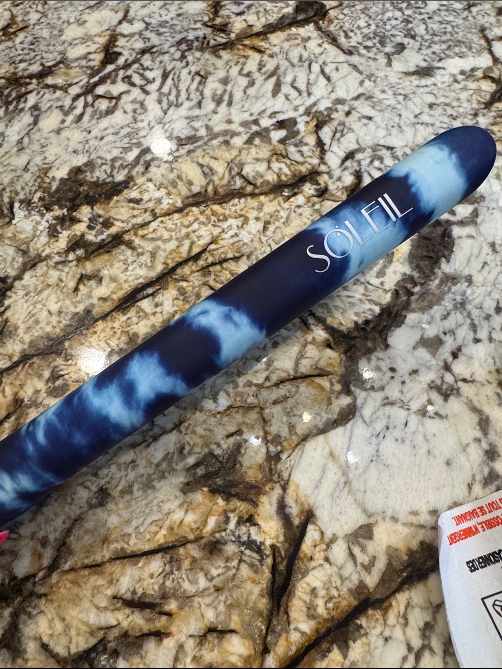 SOFIL Navy Blue Tie-Dye Ceramic Flat Iron Heat-Resistant Sleeve